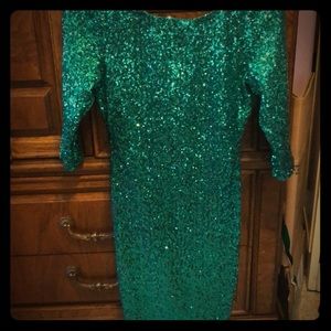 Turquoise Sequin Dress